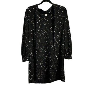 Gap Dress Women star print galaxy dress long sleeve over sized bow‎ tie Large